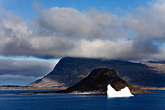 冰山,漂浮,海中,格陵兰
