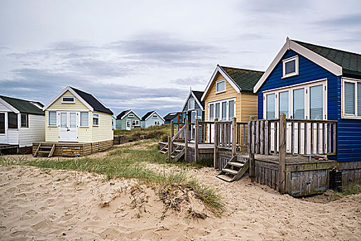 海滩小屋,沙滩,沙丘,海滩,风景