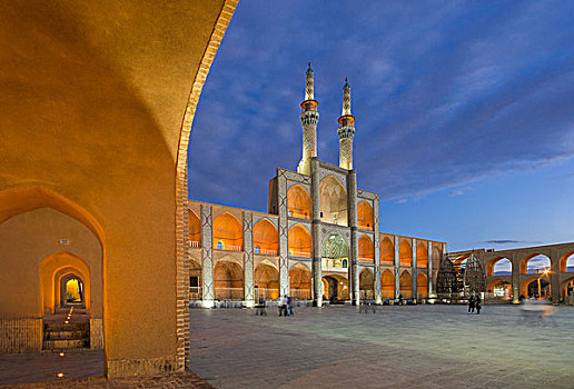 伊朗,亚兹德,城市,清真寺