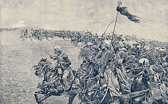 冲锋,战斗,1896年,艺术家,未知