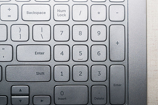 电脑键盘数字键特写