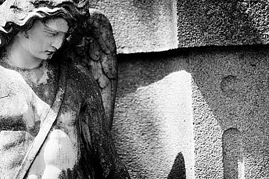 墓地,雕塑,天使