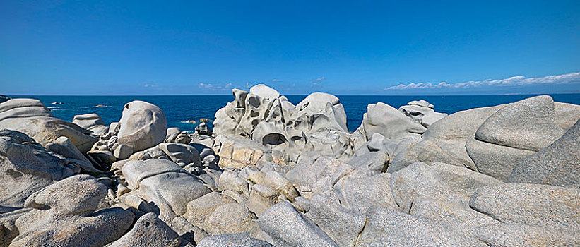 花冈岩,石头,萨丁尼亚,意大利,欧洲