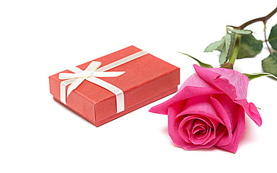 红色,礼盒,玫瑰