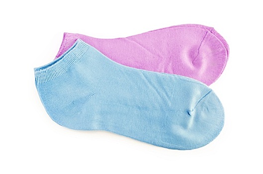 袜子,女人,蓝色,粉色