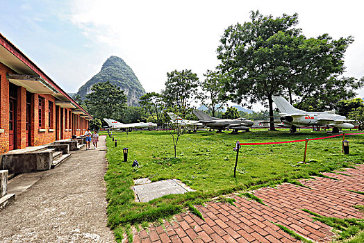 广西柳州,中国空军柳州基地红砖礼堂