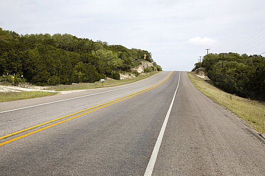 道路,德克萨斯,丘陵地区,美国