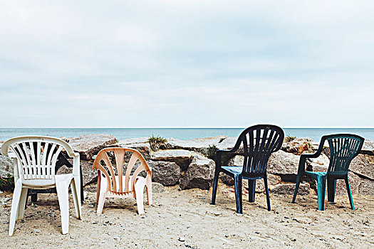 塑料制品,椅子,水岸