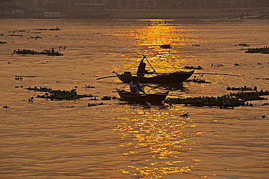 船,逆光,孟加拉,亚洲
