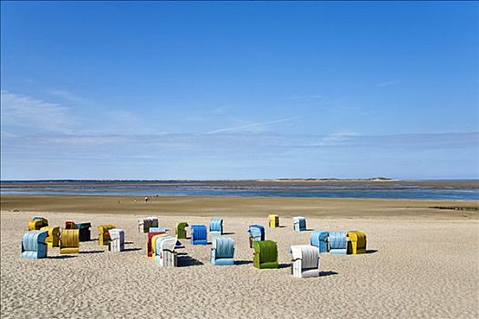 海滩藤椅,海滩,北方,石荷州,德国