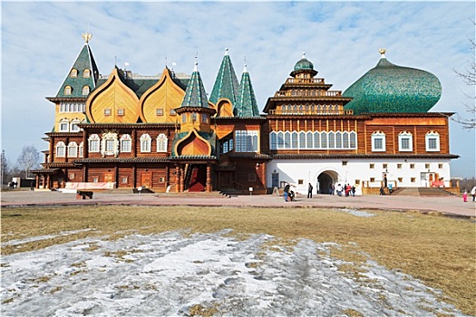 木质,宫殿,莫斯科