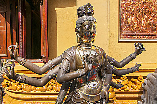 雕塑,佛,佛教寺庙,科伦坡,斯里兰卡