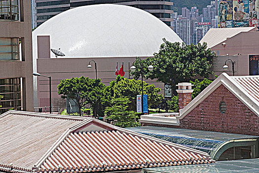 远眺,航空博物馆,海洋,警察,总部,博物馆,香港