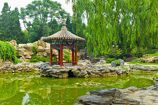 中式花园,日坛,公园,北京,中国