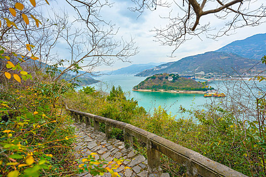 重庆市奉节县白帝城风景区,三峡夔门旅行风光图片