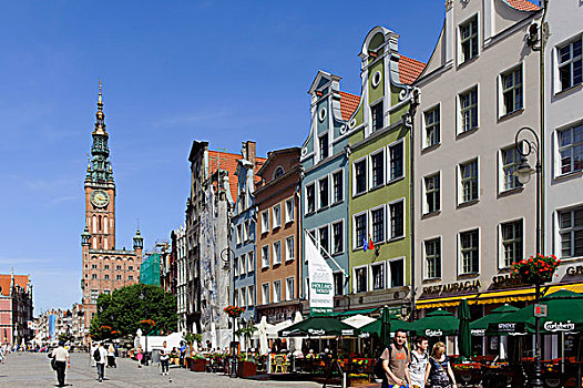 市政厅,长,市场,格丹斯克,波美拉尼亚,省,波兰,欧洲