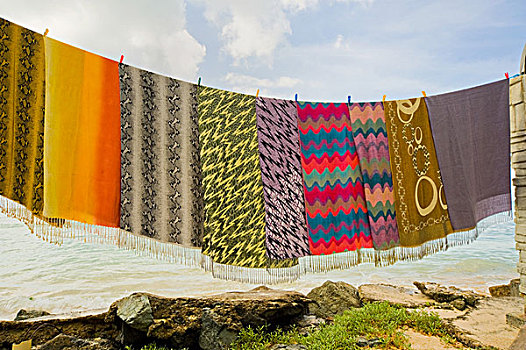 毯子,晾衣服,多巴哥岛