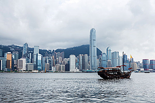 天际线,建筑,港口,香港