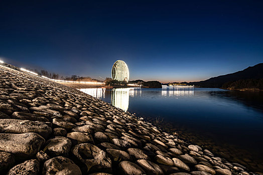 北京雁栖湖日出东方酒店夜景