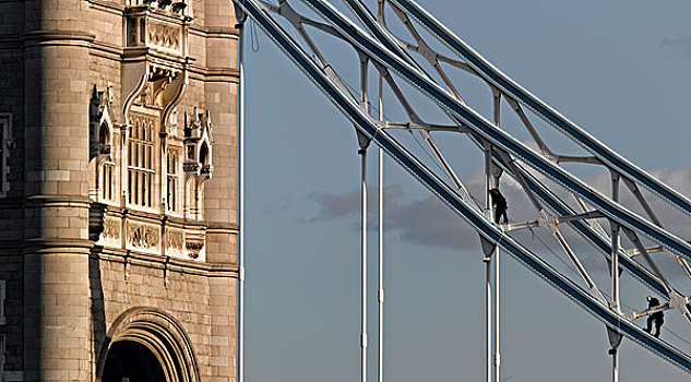 塔桥,建筑工人,伦敦