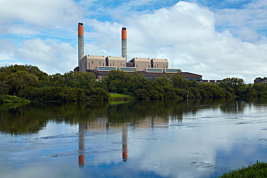 发电站,河,北岛,新西兰