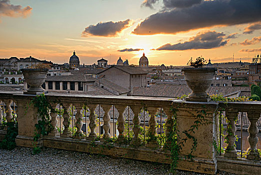 罗马,屋顶,风景