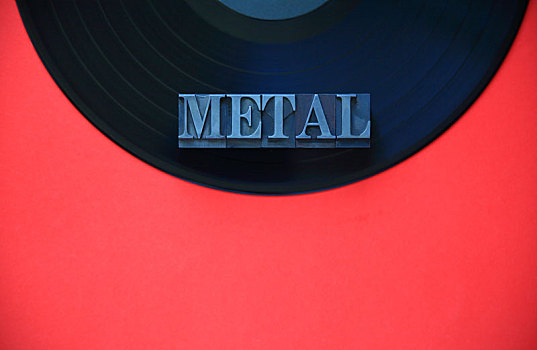 黑胶唱片,金属,文字
