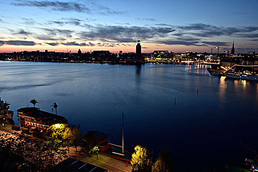 风景,天际线,斯德哥尔摩,瑞典,欧洲