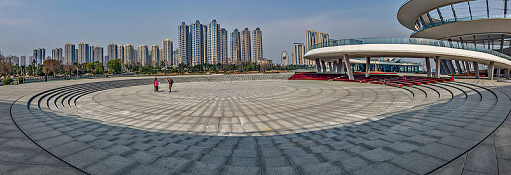 长沙新地标－梅溪湖城市岛双螺旋观景平台