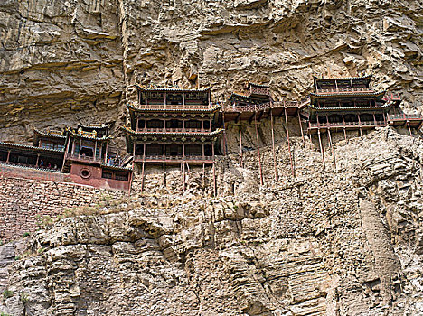 悬挂,庙宇,寺院,恒山,山,山西,中国