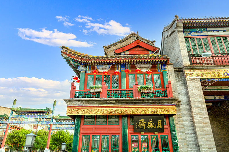 北京前门大街老字号_月盛斋_高清图片_全景视觉