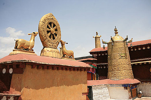 西藏大昭寺的金顶
