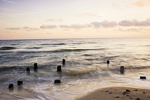 海洋,海滩,岛,塞林,德国