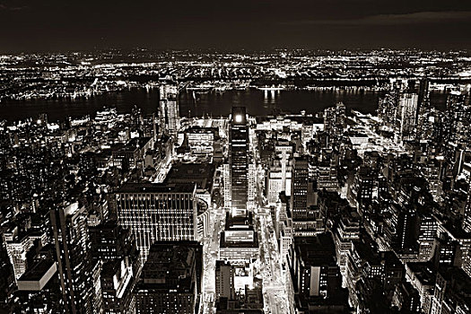 纽约,西部,街道,城市,夜拍