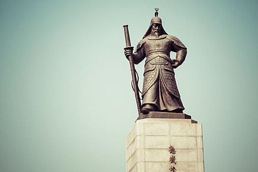 雕塑,广场,首尔,韩国