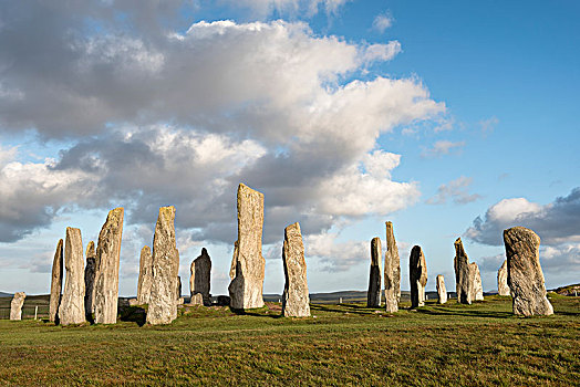 卡拉尼西,立石,老,巨石阵,刘易斯岛,外赫布里底群岛,苏格兰,英国,欧洲