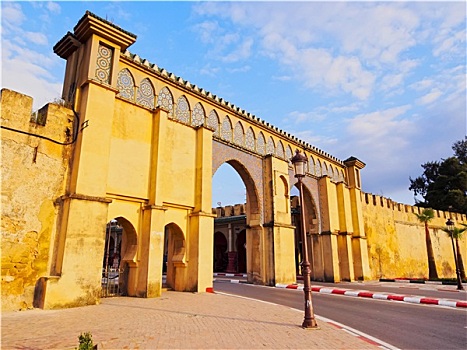 大门,陵墓,梅克内斯,摩洛哥