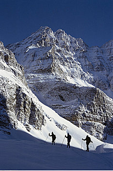 滑雪者,幽鹤国家公园,不列颠哥伦比亚省,加拿大