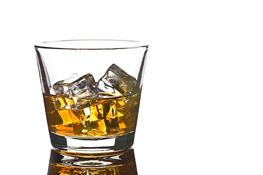 威士忌,冰,玻璃杯