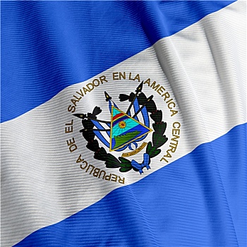 萨尔瓦多,旗帜,特写