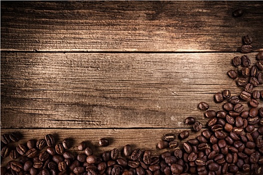 咖啡豆,木头,纹理,背景