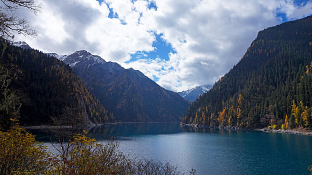 九寨沟风景之秋景