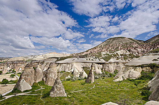 怪岩柱,独特,风景,靠近,卡帕多西亚,中安那托利亚,省,土耳其