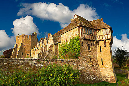 半木结构,北方,塔,建造,牢固,中世纪,庄园,英格兰,城堡,什罗普郡,英国,欧洲