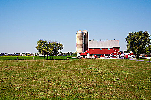 谷仓,农场,兰卡斯特,宾夕法尼亚,美国