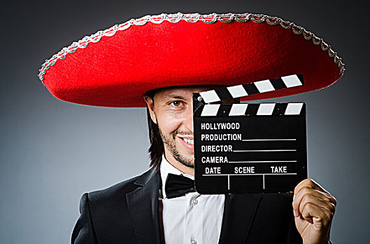 墨西哥人,男人,电影,场记板