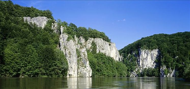 多瑙河,突破,靠近,巴伐利亚,德国,欧洲