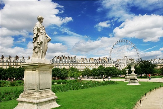 雕塑,著名,杜乐丽花园,靠近,卢浮宫