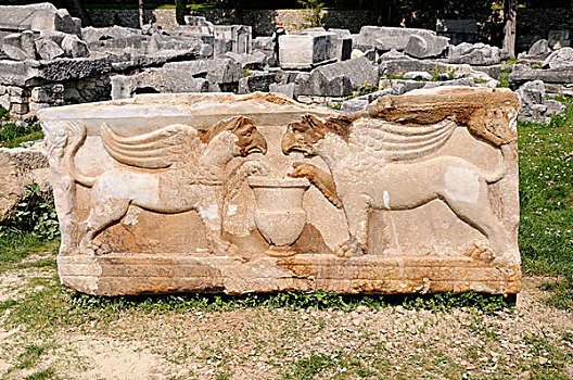 罗马,石棺,靠近,分开,克罗地亚,欧洲