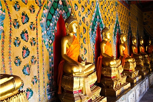 佛像,郑王庙,曼谷,泰国